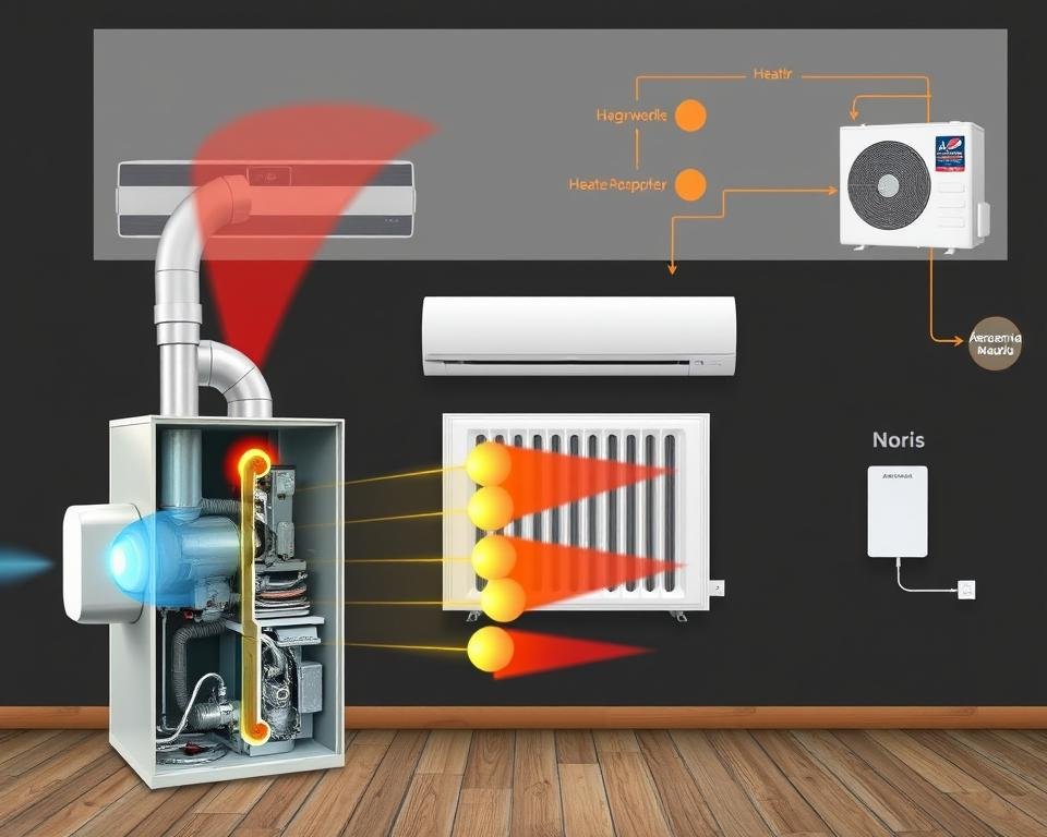 sistemas calefacción energía gas electricidad